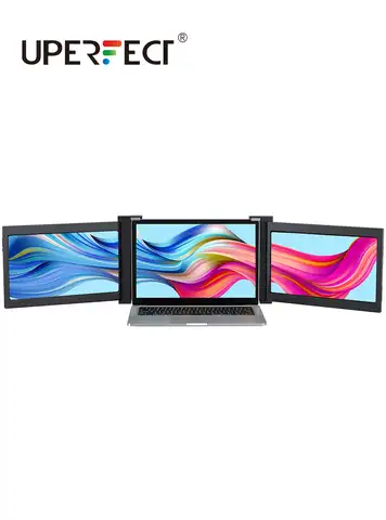 Новинка, тройной портативный монитор UPERFECT Z 13,3 дюйма для ноутбука, Full HD IPS 1080P, расширитель дисплея, двойной экран для ноутбуков 13-16,5 Дюймов