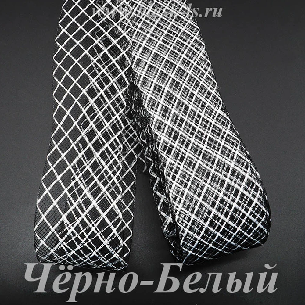 Мягкий регилин для шляпки, моток, длина 22 метра, сетчатая лента плоская, ширина 3-12 см, материал - леска, корсетный кренолин