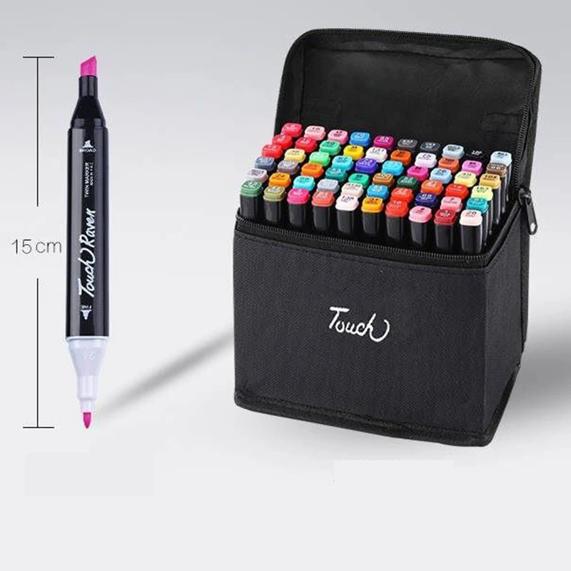 Markers for sketching 48 60. Маркеры для скетчинга 60 цветов. художников Маркер