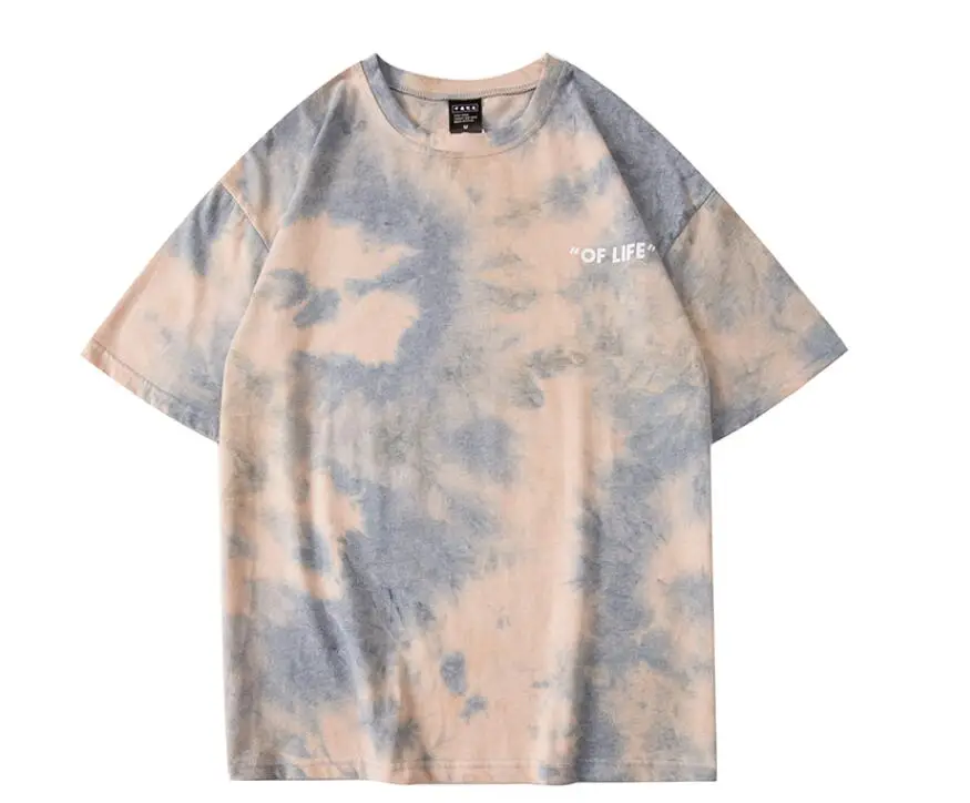 19SS Последний топ High Street Travis Scott Astroworld Festival Run Tie Dye Tee хип хоп мужские и женские