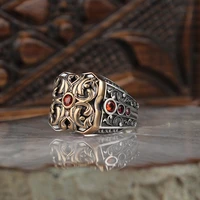 925 sterling silver ring for men real zircon stone jewelry fashion vintage gift onyx aqeq mens rings all size