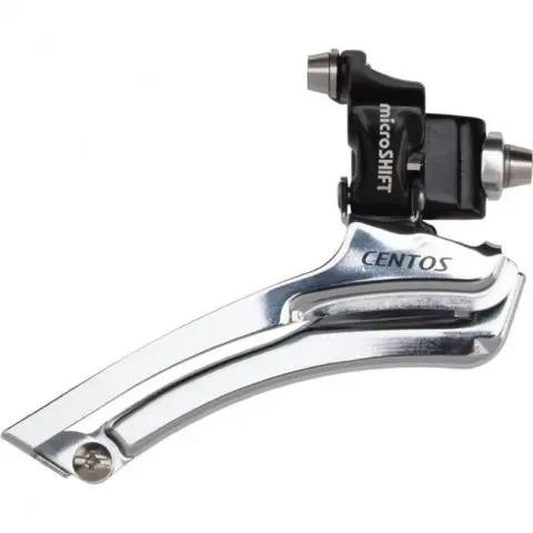 Переключатель велосипедный передний MICROSHIFT для 2x10 скоростей нижняя тяга в упор