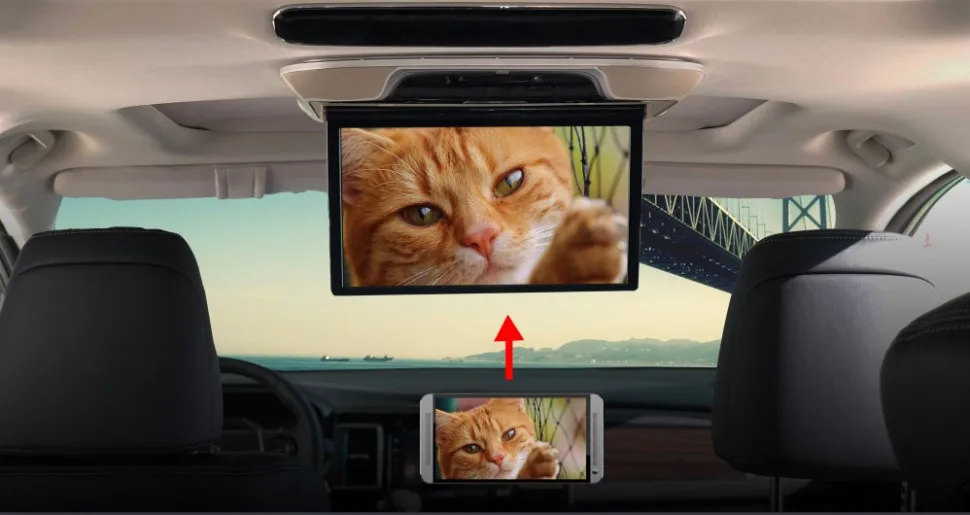 Автомобильный потолочный монитор Full HD 13 3&quot ERGO ER13AND на ANDROID (бежевый) | Автомобили и
