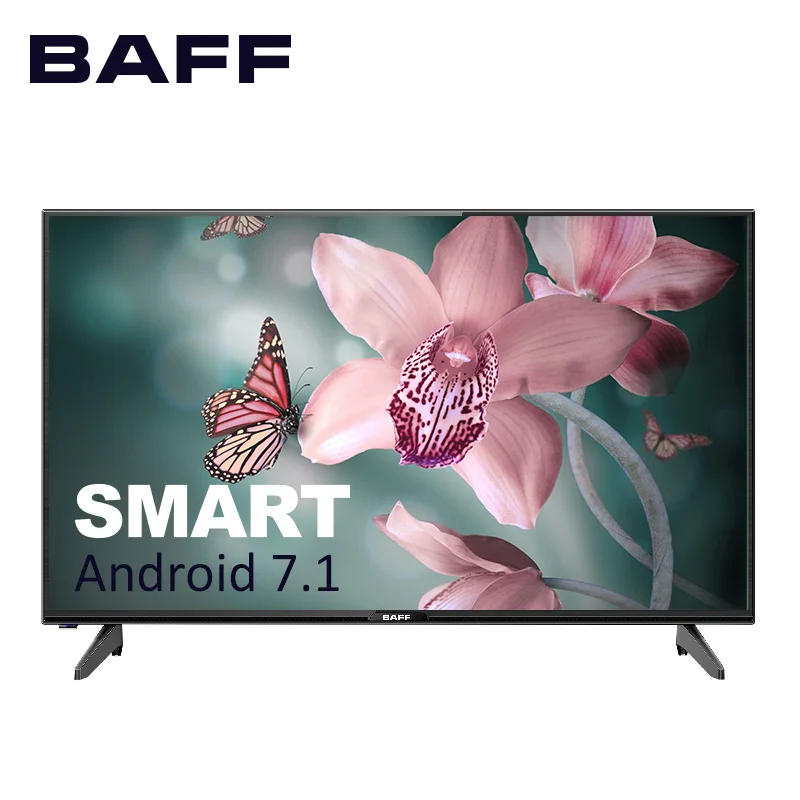 SMART телевизор 43" BAFF 43 STV ATSr DVBT2 матрица А класса (IPS) HD Android 7/1 3*HDMI 1*USB 16:9|Телевизоры| |