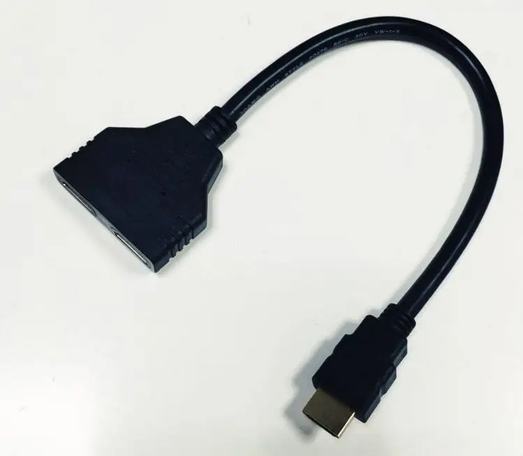 Hdmi разветвитель переходник 1 вход на 2 выхода 1080p дублирующий картинку сплиттер DVD
