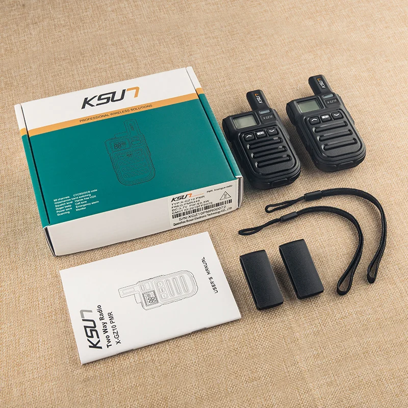 KSUN GZ10 Mini PMR FRS Walkie Talkie Portable Ham Radio Telephone Comunicador Wireless Device Two-way Radio Transceiver two way radio