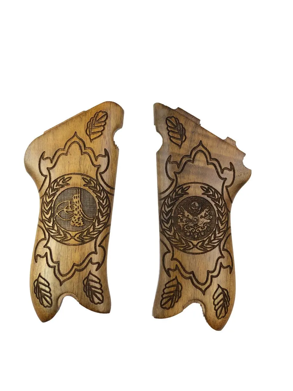 

Luger P-08 roll laser cut custom grips Mod.4