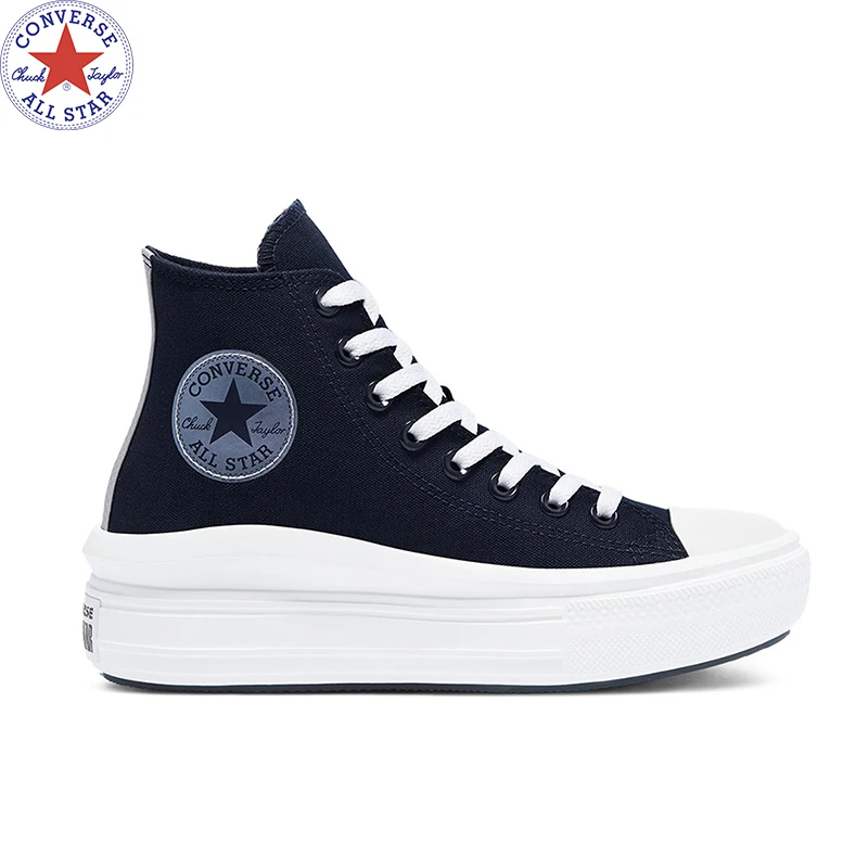Оригинальные кеды Converse Chuck Taylor All Star Move блестящие металлические Hi для женщин темно