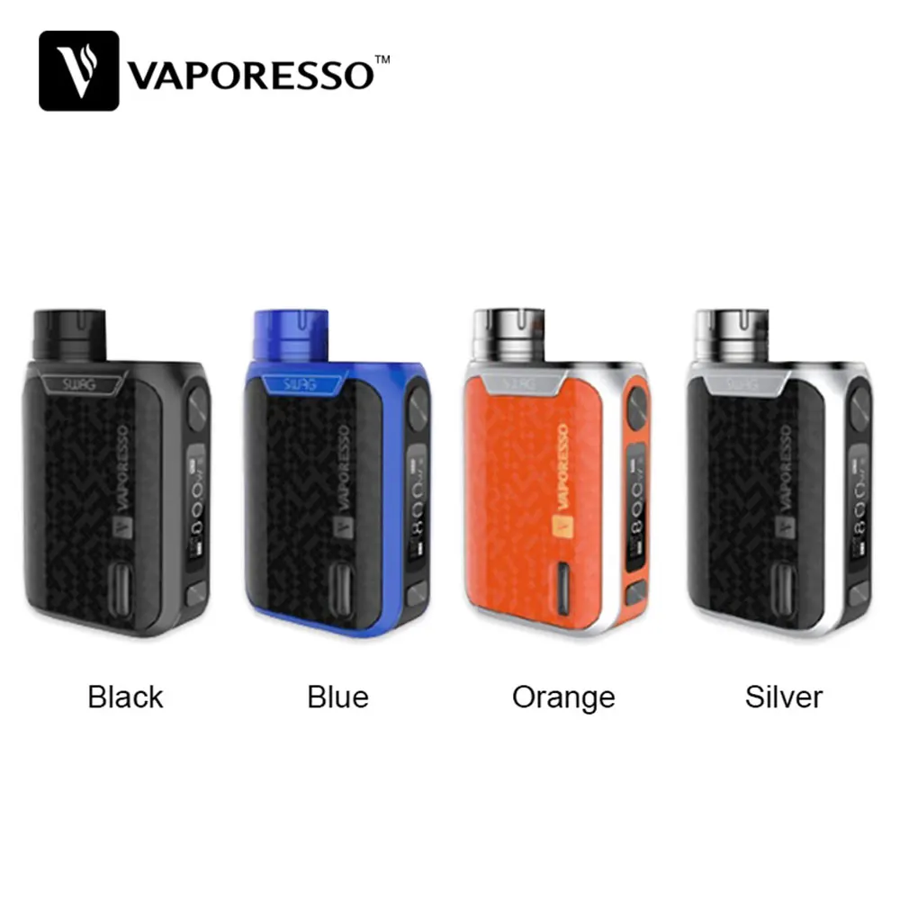 80 Вт Vaporesso Swag 2 TC коробка мод с 0,91 дюймовым экраном мощность от 18650 батареи Vaporesso Swag II vs Gen MOD/Drag 2/Shogun