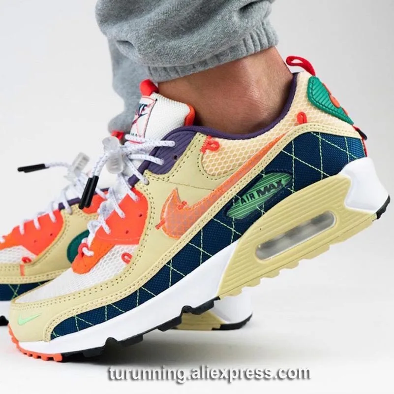 

New Air Max 90 Mens Running Shoes Sneakers Trainers Worldwide Pack City London Women Air Triple Black White Vapormax Plus Shoes