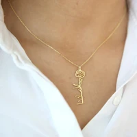 Personalized Arabic Name Necklace Birth Arabic Flower Pendant For Women Stainless Steel Jewelry Gold Color Dainty Arabic Jewelry