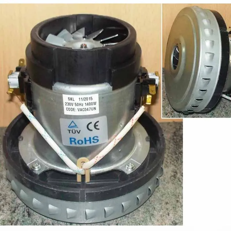 Мотор моющего пылесоса 1400W H138/43mm D140/78mm|Запчасти для пылесоса| |