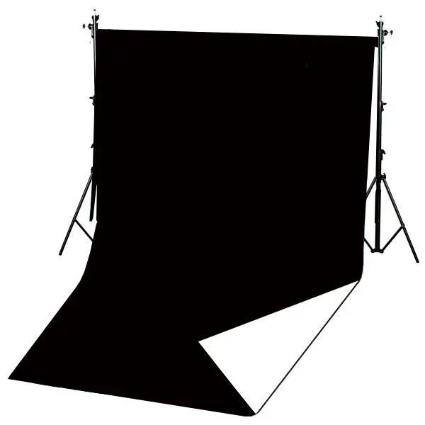 Фон виниловый FST 160x340 см двусторонний чёрный/белый|Фон для фотосъёмки| |