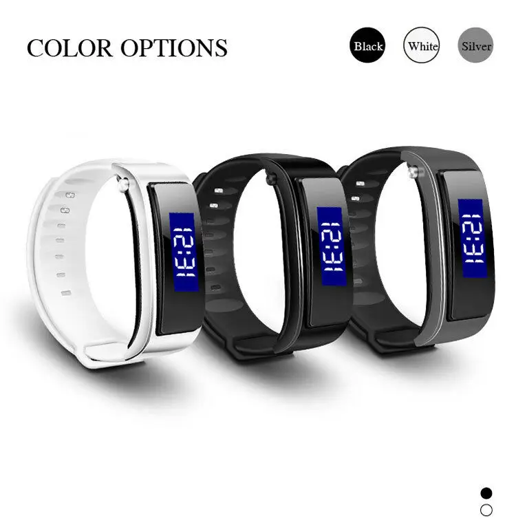 Смарт часы EasyAcc со светодиодным кольцом для мужчин и женщин умные с Bluetooth версии 4 1