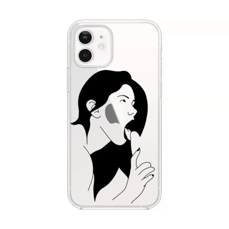 Мягкий силиконовый чехол из ТПУ для iPhone 12 13 Mini 11 Pro X XS MAX 6 7 8 Plus SE XR - купить по