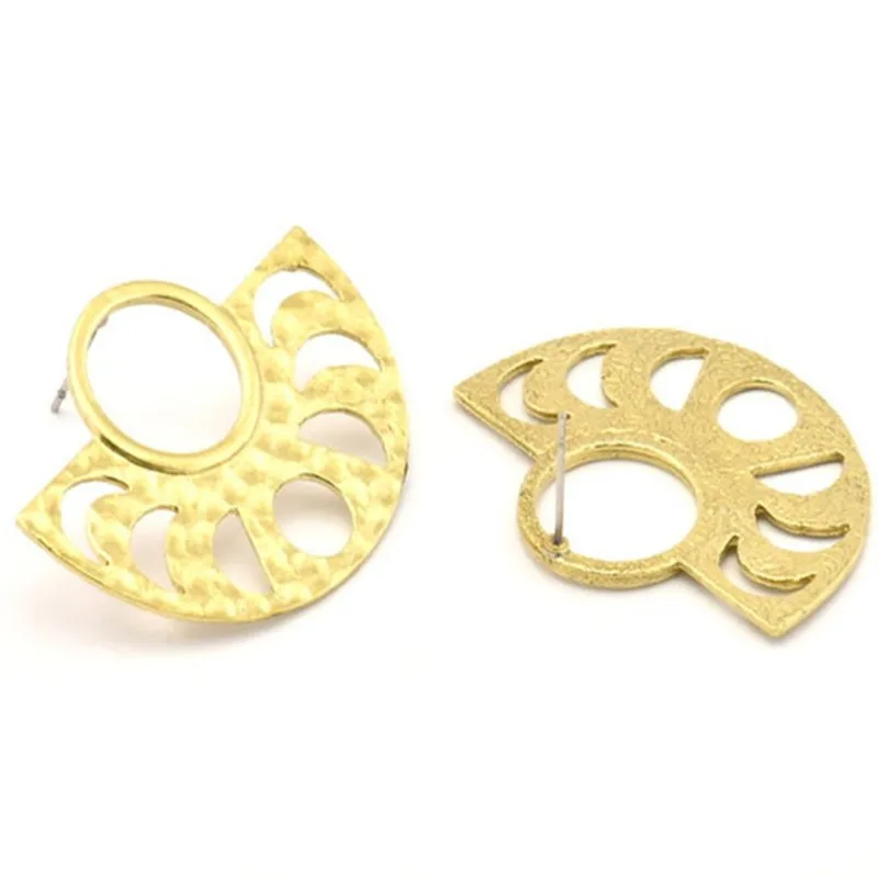 2 шт. полукруглые серьги-кольца из сырой латуни (без никеля и свинца). BS 1962.N952.N954.N951.