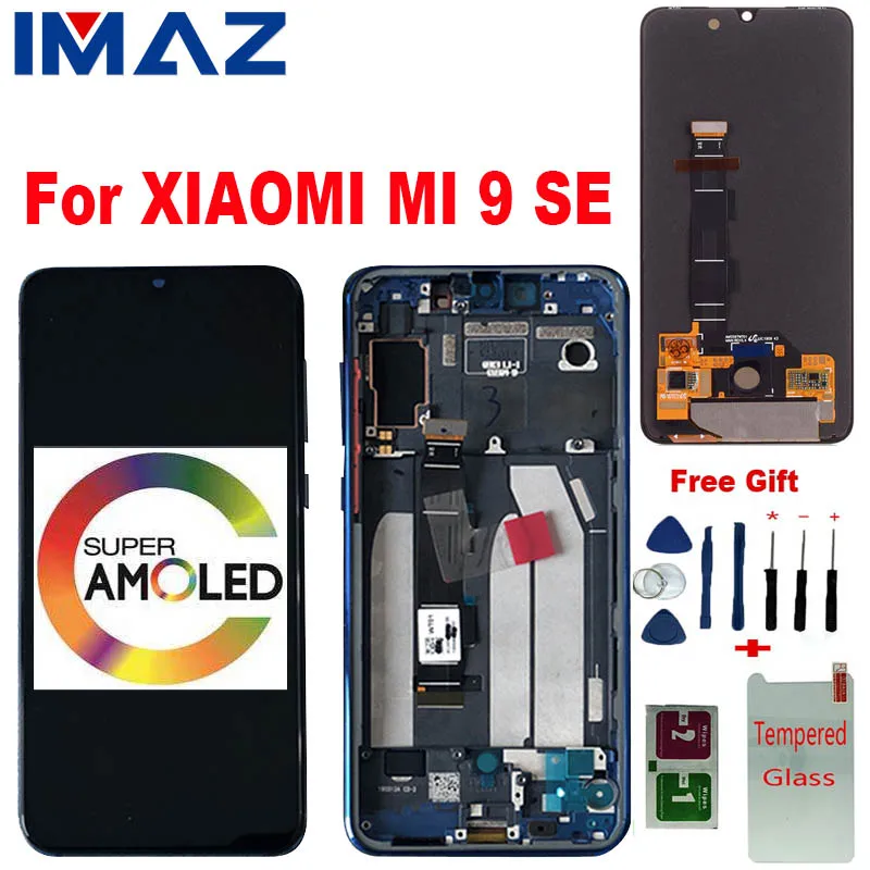 Enlarge IMAZ Original For XIAOMI MI 9 SE M1903F2G LCD Touch Screen Digitizer Assembly For Xiaomi Mi9 SE Display+Fingerprint Replacement