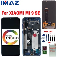 imaz original for xiaomi mi 9 se m1903f2g lcd touch screen digitizer assembly for xiaomi mi9 se displayfingerprint replacement