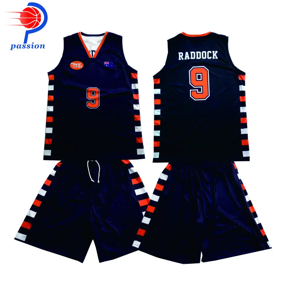 Лучшее качество Детская команда черный оранжевый белый для дома|baketball jersey|jersey