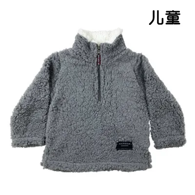 leopard cheetah buffalo plaid patch KIDS SHERPA pullovers boys&girls jackets coats
