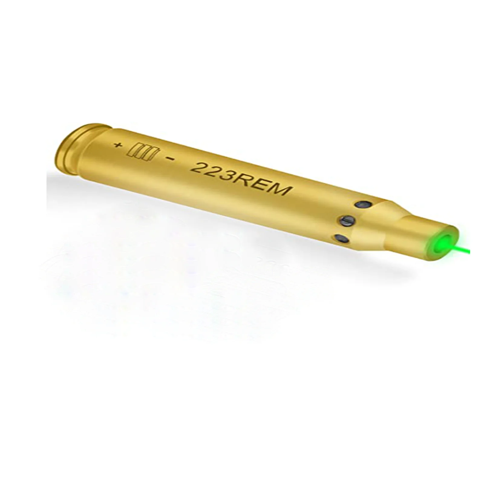 Mira de calibre Cal Green Dot Boresighter 223 5,56mm Rem laser Bore Sight con dos juegos de baterías