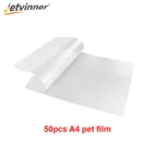 50 шт., Двухсторонняя матовая пленка Jetvinner A4 для принтера DTF