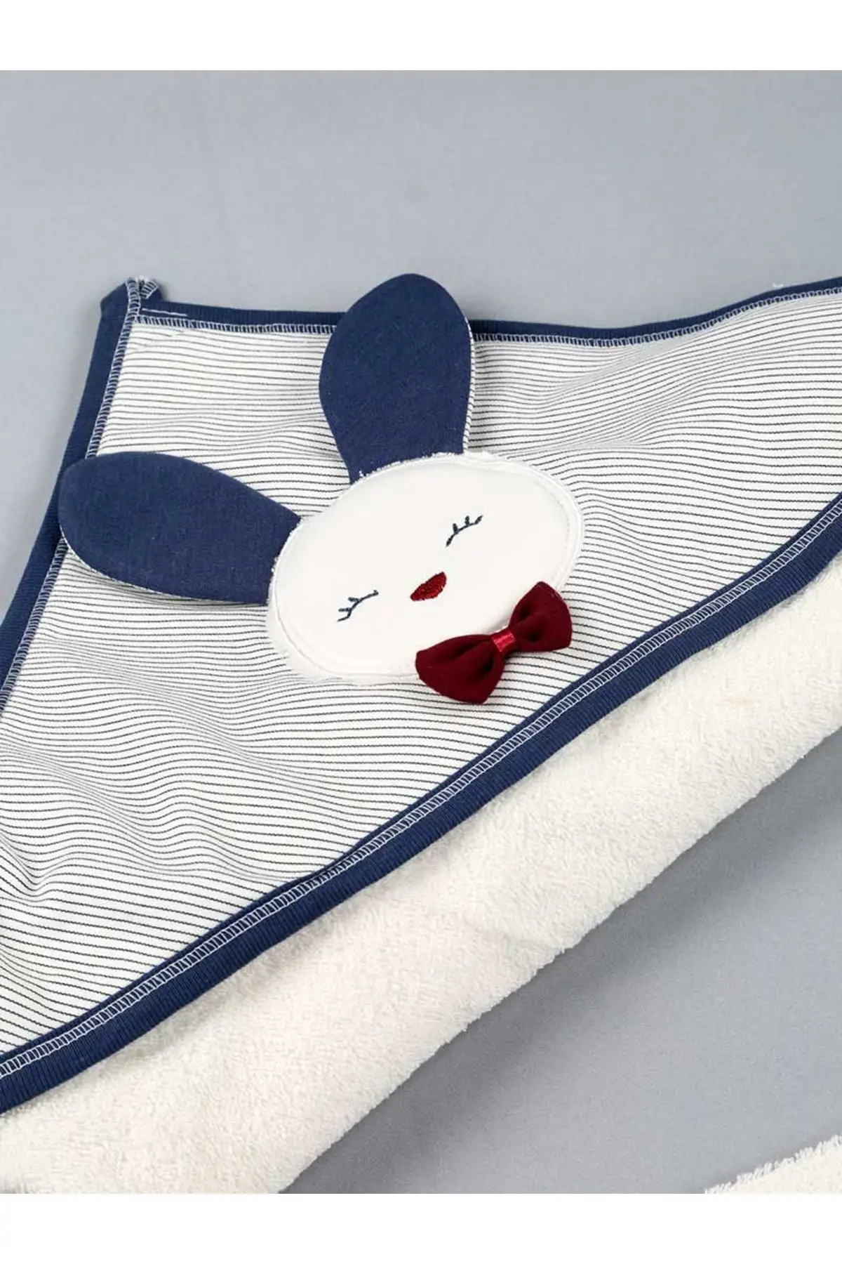 Синий хлопковый детский банный халат для мальчиков| |