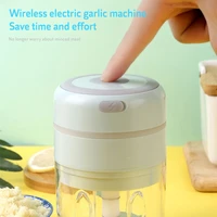 new electric wireless garlic mincer durable mini meat grinder onions chopper with usb charging kitchen crusher gadgets dropping