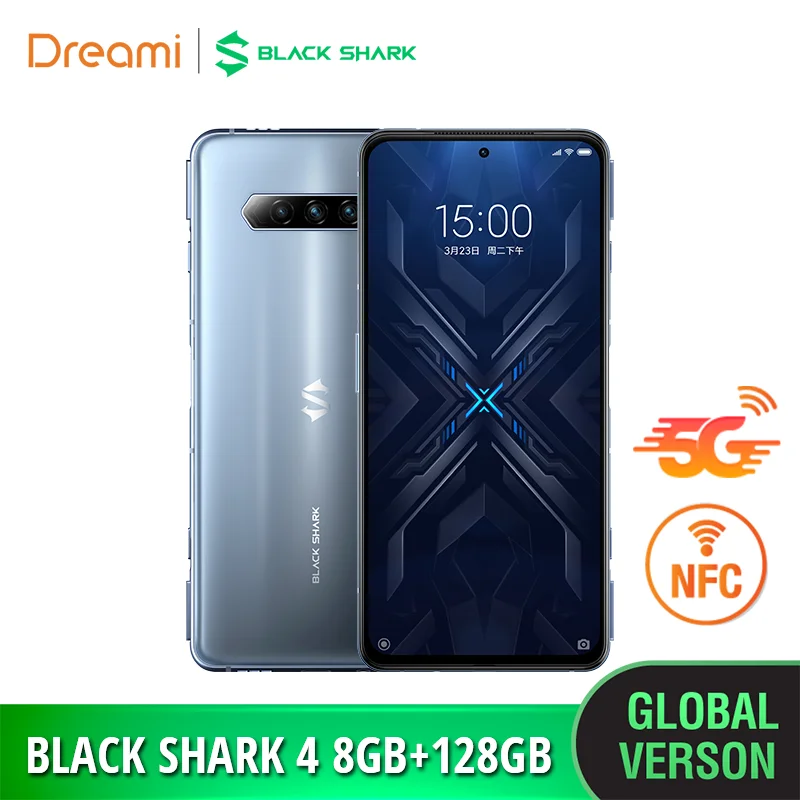 ready stock black shark 4 128gb rom 8gb ram gaming phone smartphone mobile blackshark4 free global shipping