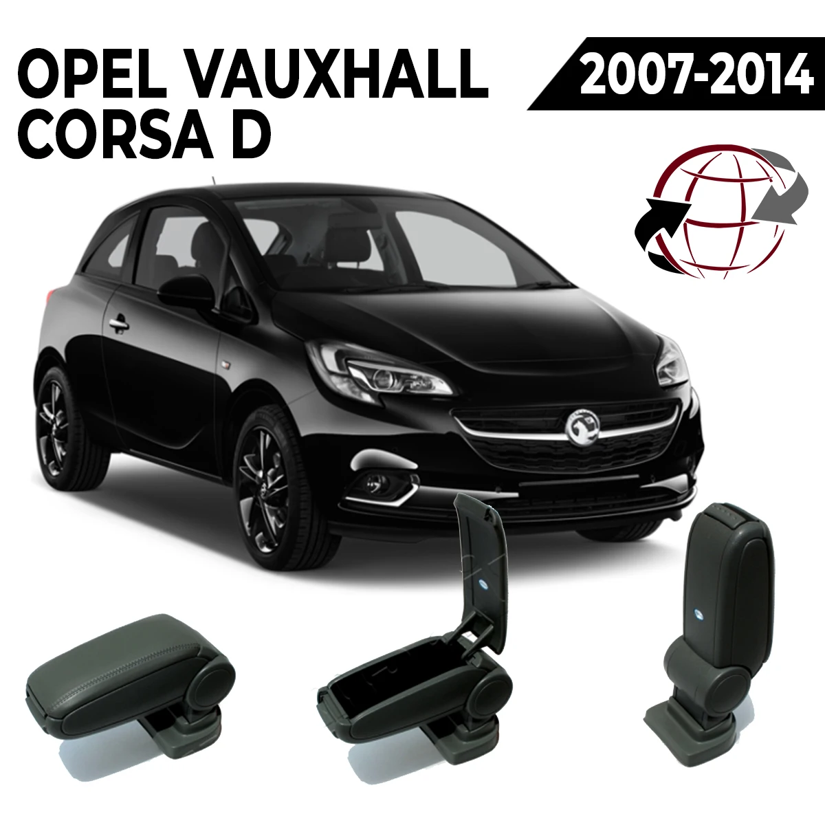 Подлокотник для Opel Vauxhall CORSA D 2007-2014 регулируемый центральный подлокотник