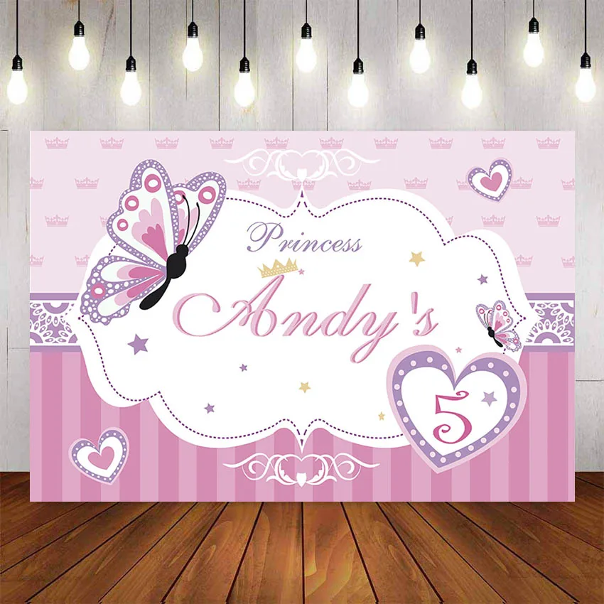 Фон для фотосъемки с изображением девушки на день рождения и красивой