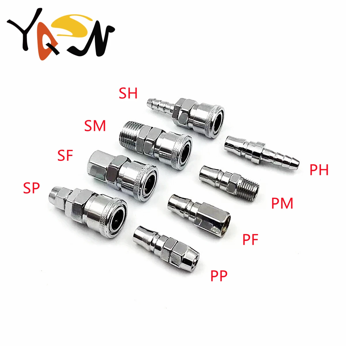 

C Type Hose Quick Connector Pneumatic Fitting High Pressure Coupler Plug Socket PP SP PF SF PH SH PM SM 10 20 30 40 Fitting