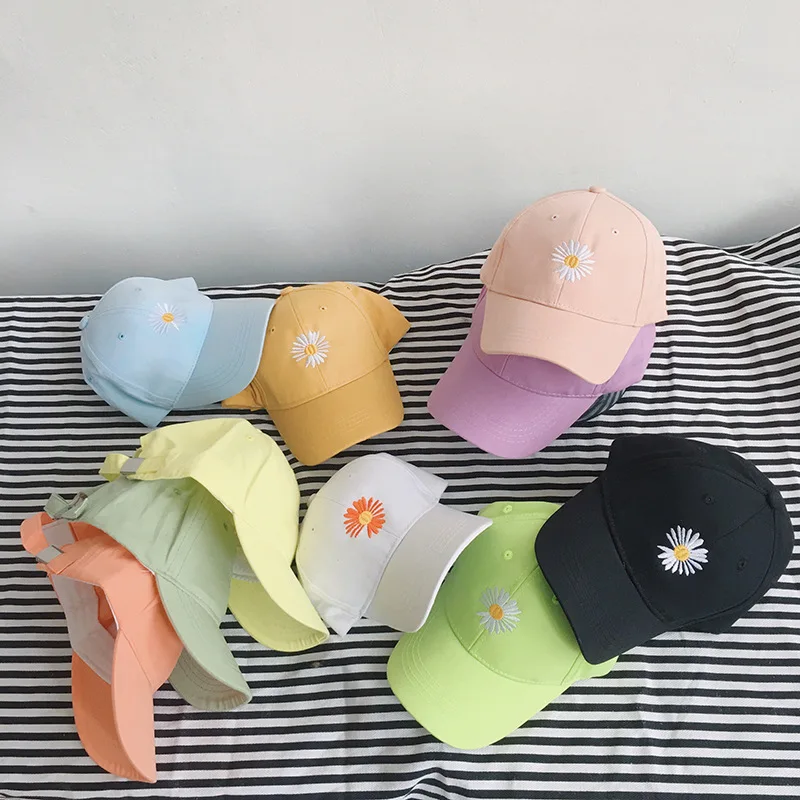 New Small daisies Baseball Cap Kids Boys Girls Adjustable Fashion Cartoon Children Snapback Hats Bone dad hat | Аксессуары для