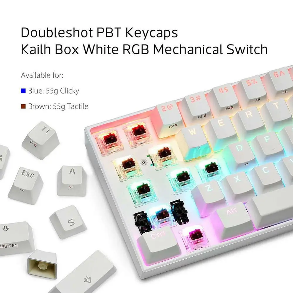 Игровая клавиатура Anne Pro 2 Pro2 60% механическая с RGB-подсветкой Bluetooth 5 0 61 клавиша