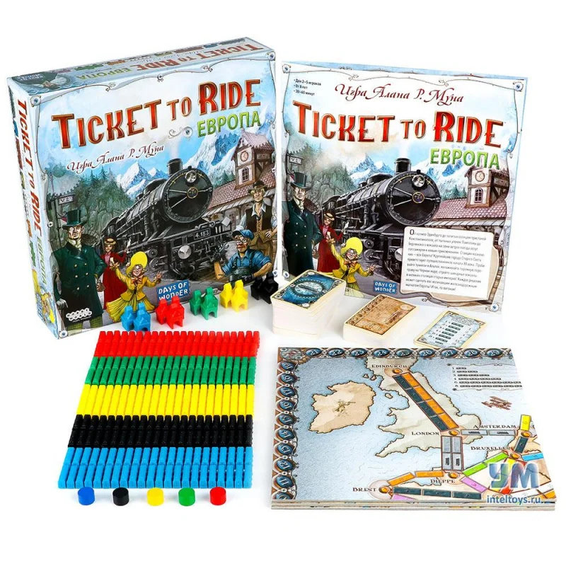 Настольная игра Ticket to Ride Европа Hobby World (Хобби Ворлд) | Игрушки и хобби