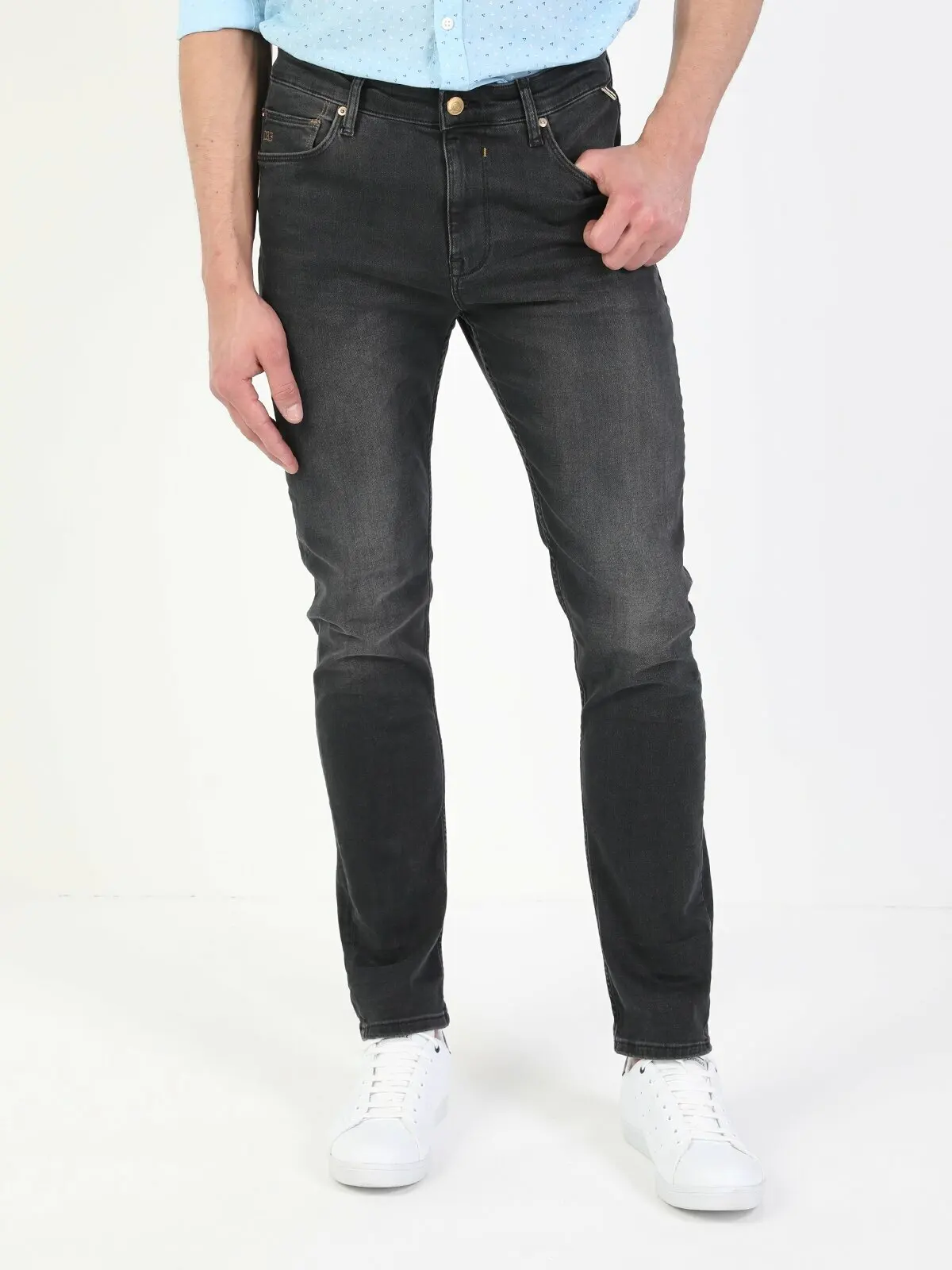 

Colins Men 35 Ryan Skinny Fit DarkSlim Leg Jean Gray Pants men's trousers men's pants Trousers for men men pants, CL1049565