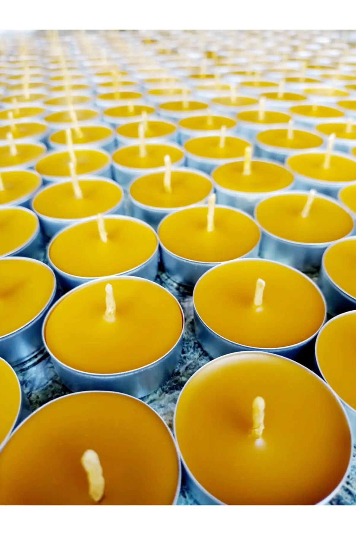 Natural Honeycomb Wax Tea Lights Candles Bulk White Smokeles
