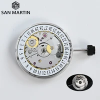 pt5000 25 6mm automatic mechanical watch movement 6h date display and adjustmen self winding 28800 vph high accuracy clone