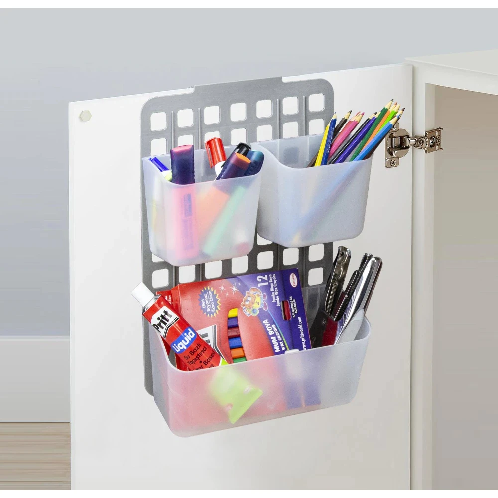 kitchen bathroom over cabinet door cupboard rack durable hanging storage basket holder convenience shelf organizer container free global shipping