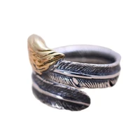kjjeaxcmy fine jewelry 925 sterling silver jewelry retro taiyin bridge eagle mens opening ring