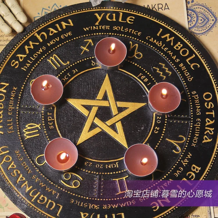 10 pçs ritual magia tealight vela wicca