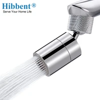 hibbent dual function faucet aerator extra big angle rotate kitchen sink tap aerator sprayer head 360 swivel kitchen attachment