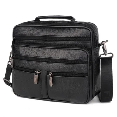 

Men Tote Bags Genuine Leather Brand New Fashion Men Messenger Bag Scalable Design Male Cross Body Shoulder Business Bags For Men