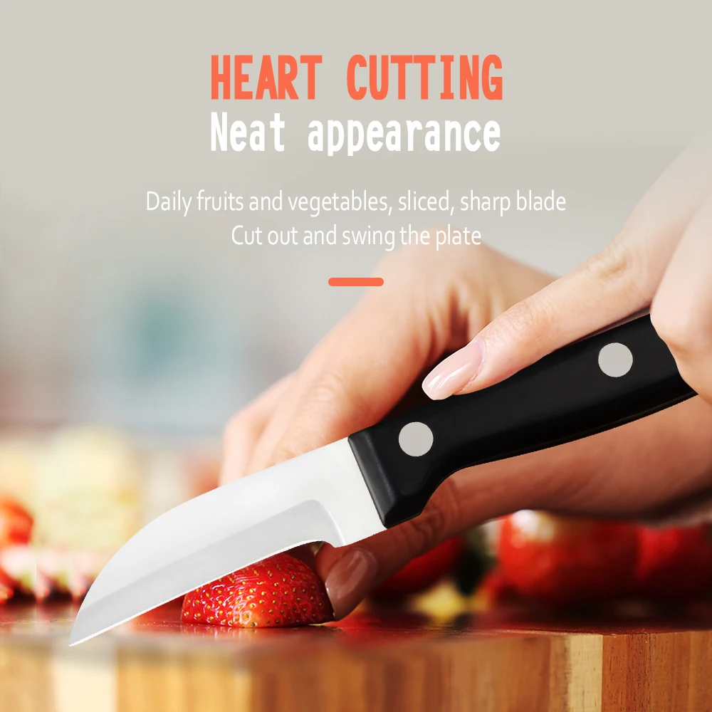 XYj Fruit Paring Knives 3Cr14Mov Stainless Steel Cooking Knife Lightweight Convenient Kitchen Tools 14 Types Chef Meat Cleaver | Дом и сад