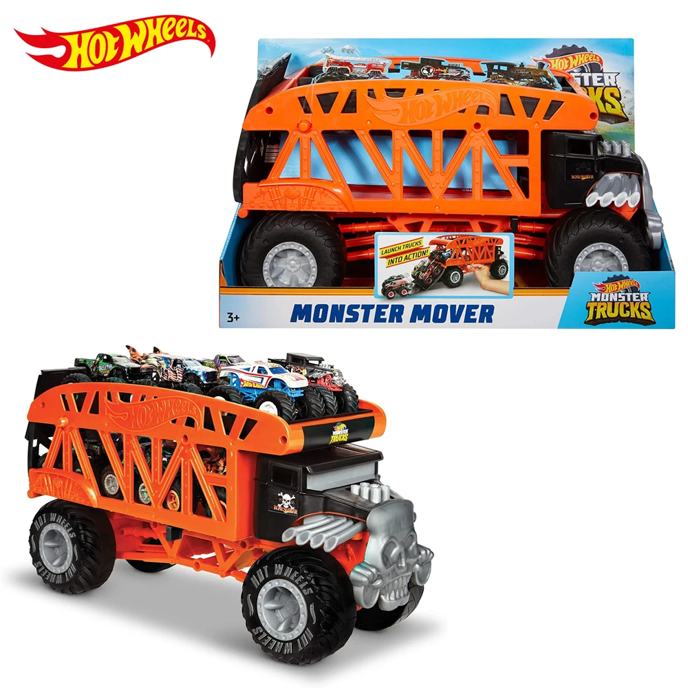 Hot Wheels Monster Trucks Mover GKD37/FYK13 Toy For Children Kids Toys Boy For Cars Metal Case Big Toy Original Gift For Kids