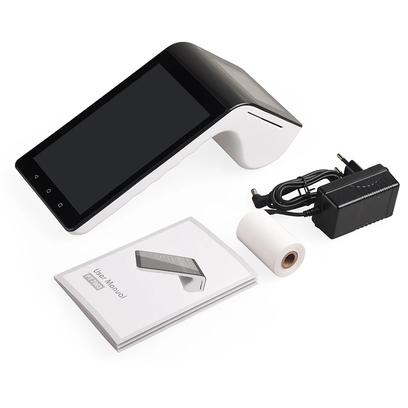 Портативный беспроводной двойной экран 7 ''+ 3 5'' Android smart POS system для мобильных