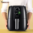 YAXIICASS 5,5 л Воздушная фритюрница Домашняя Интеллектуальная Безмасляная Электрическая фритюрница С Контролем Времени и Температуры Интеллектуальная Воздушная фритюрница без масла
