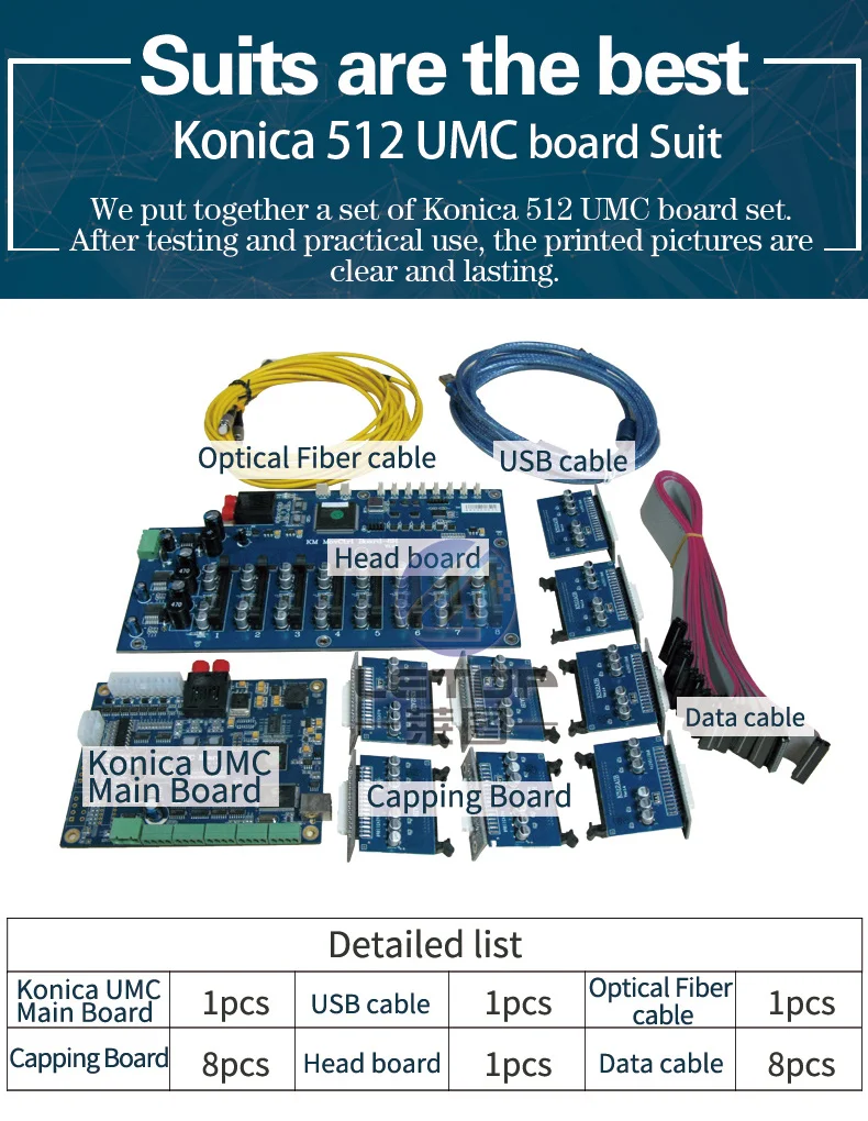 512 umc board Струйный принтер печатающая головка Konica UMC плата для Konica head 512 42pl 14pl - Цвет: 512 umc board