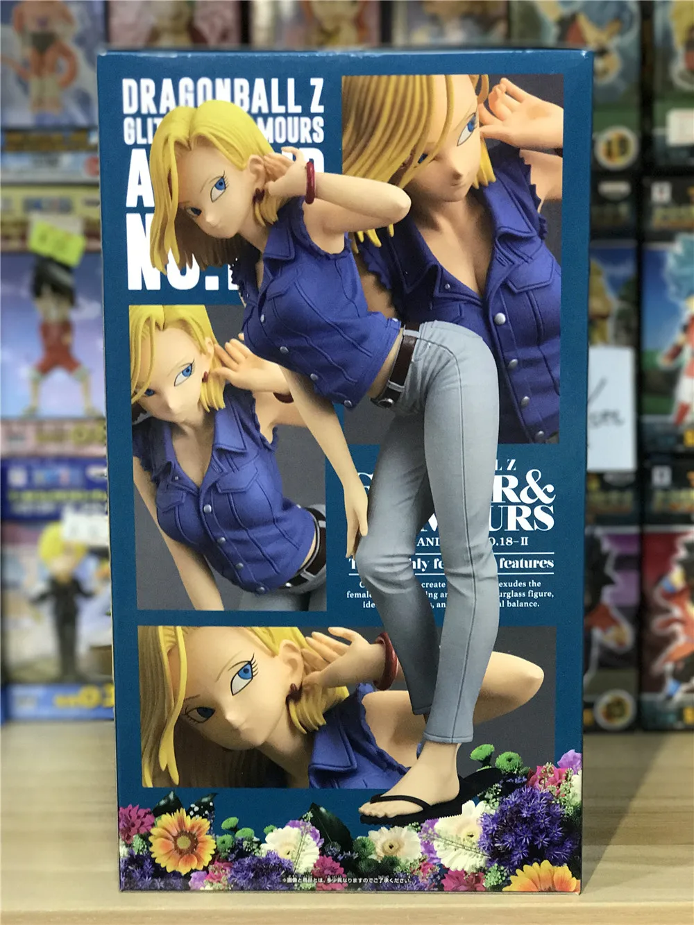 Оригинальная фигурка банpresto Dragon ball Z блестящий и гламурный особенный цвет Android 18 #1