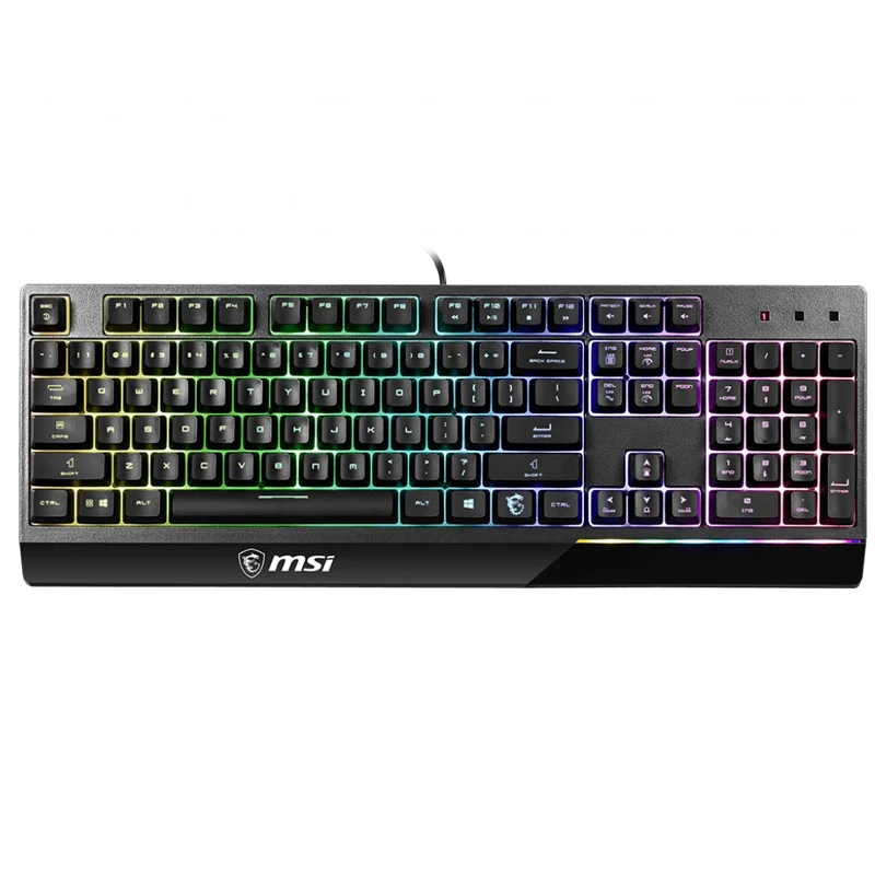 

MSI Original VIGOR GK30 GAMING KEYBOARD FINE TUNING WITH MECHANICAL-LIKE PISTON SWITCHES AND DRAGON CENTER